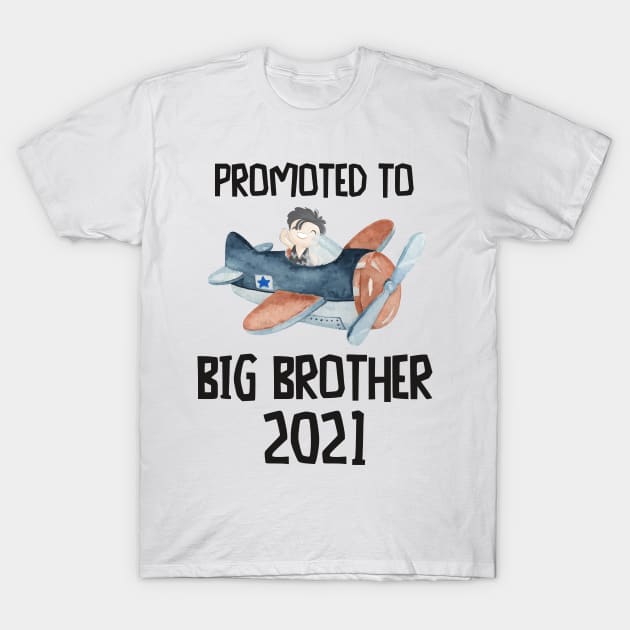 Big Brother 2021 Airplane Kids Design T-Shirt by alpmedia